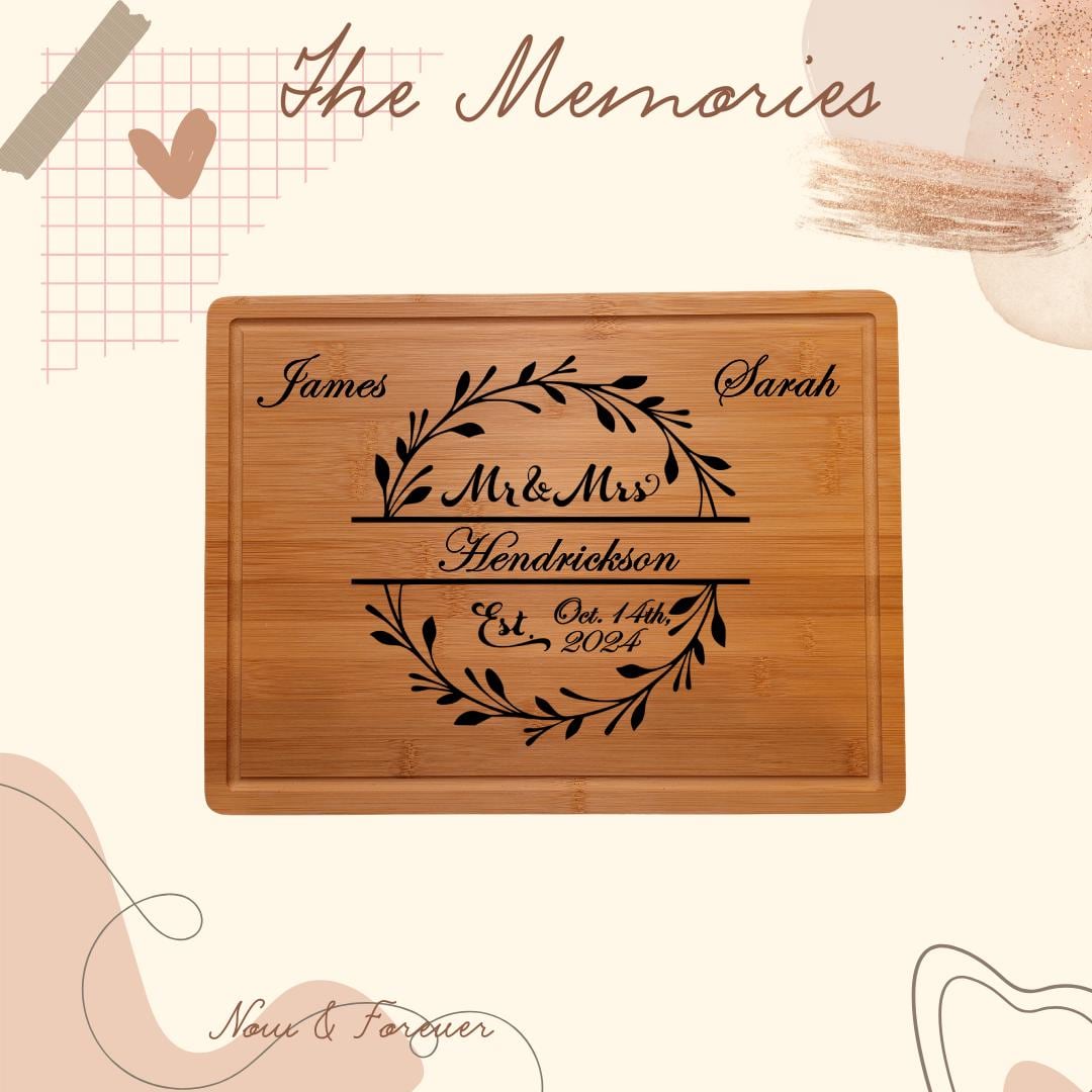 Personalized Charcuterie Board. Custom Engagement, Wedding, Anniversary or Housewarming Gift. Perfect Gift for her or Couples.