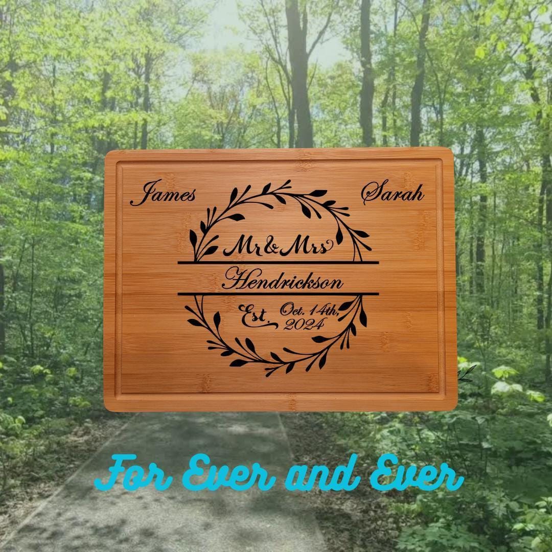 Personalized Charcuterie Board. Custom Engagement, Wedding, Anniversary or Housewarming Gift. Perfect Gift for her or Couples.