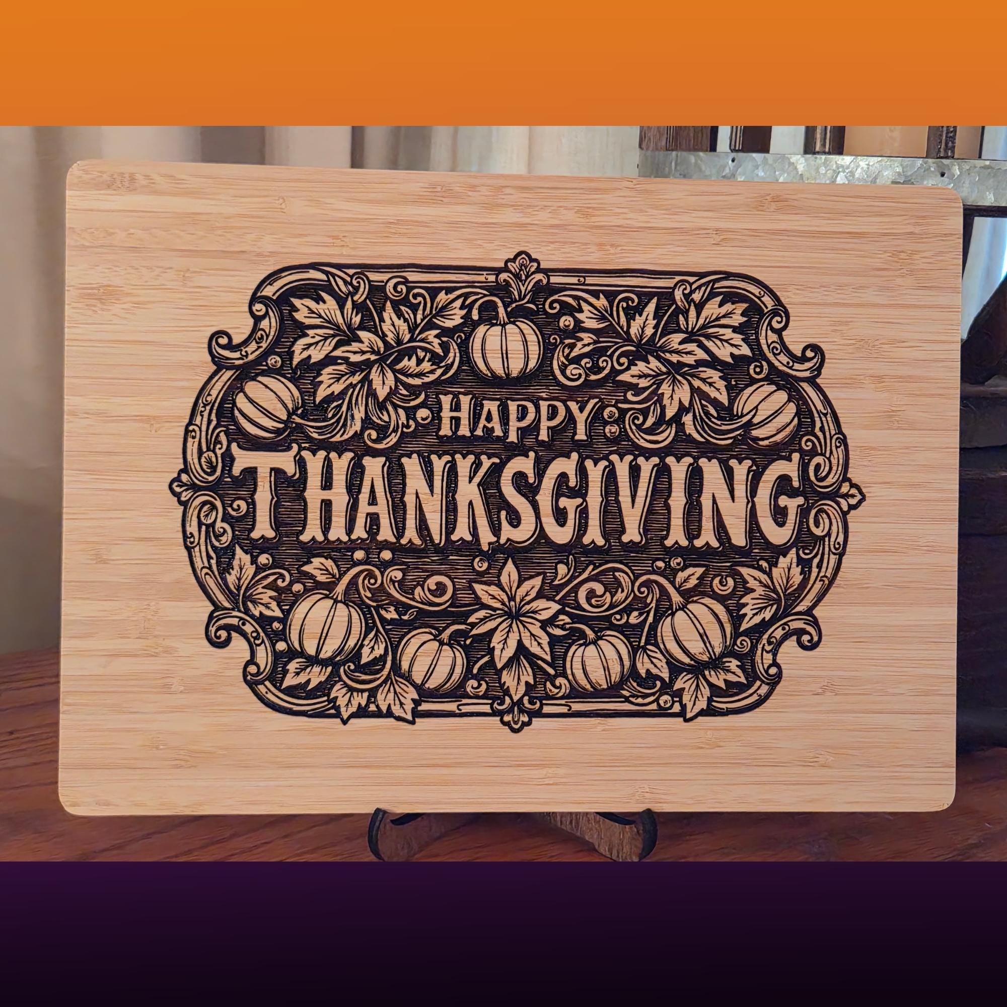 Thanksgiving Decor. Personalized Cutting Board. Charcuterie Tray