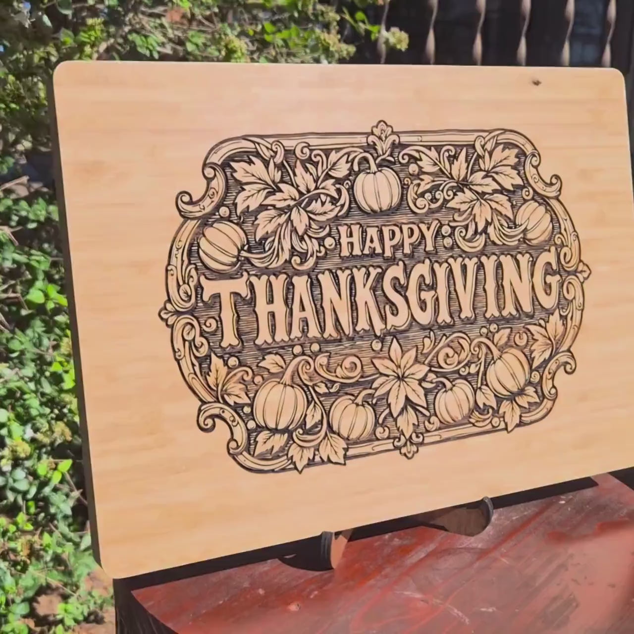 Thanksgiving Decor. Personalized Cutting Board. Charcuterie Tray
