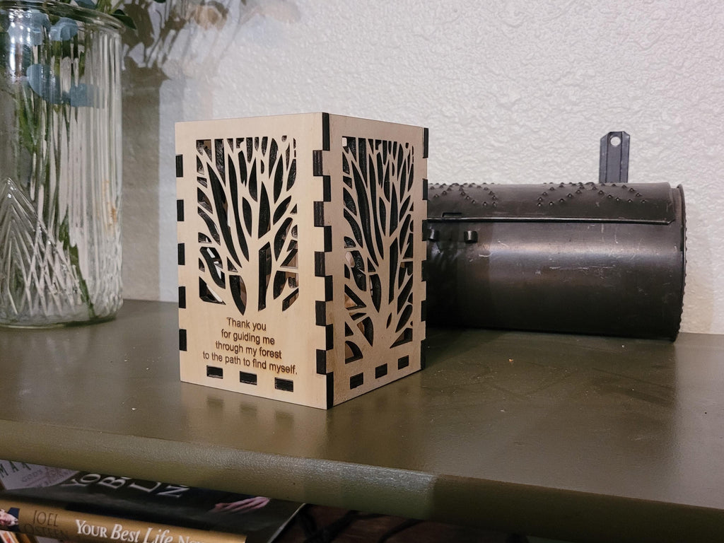 Cathedral Tea Light Lantern | Arched Windows Laser Cut Lantern. House Warming Gift |