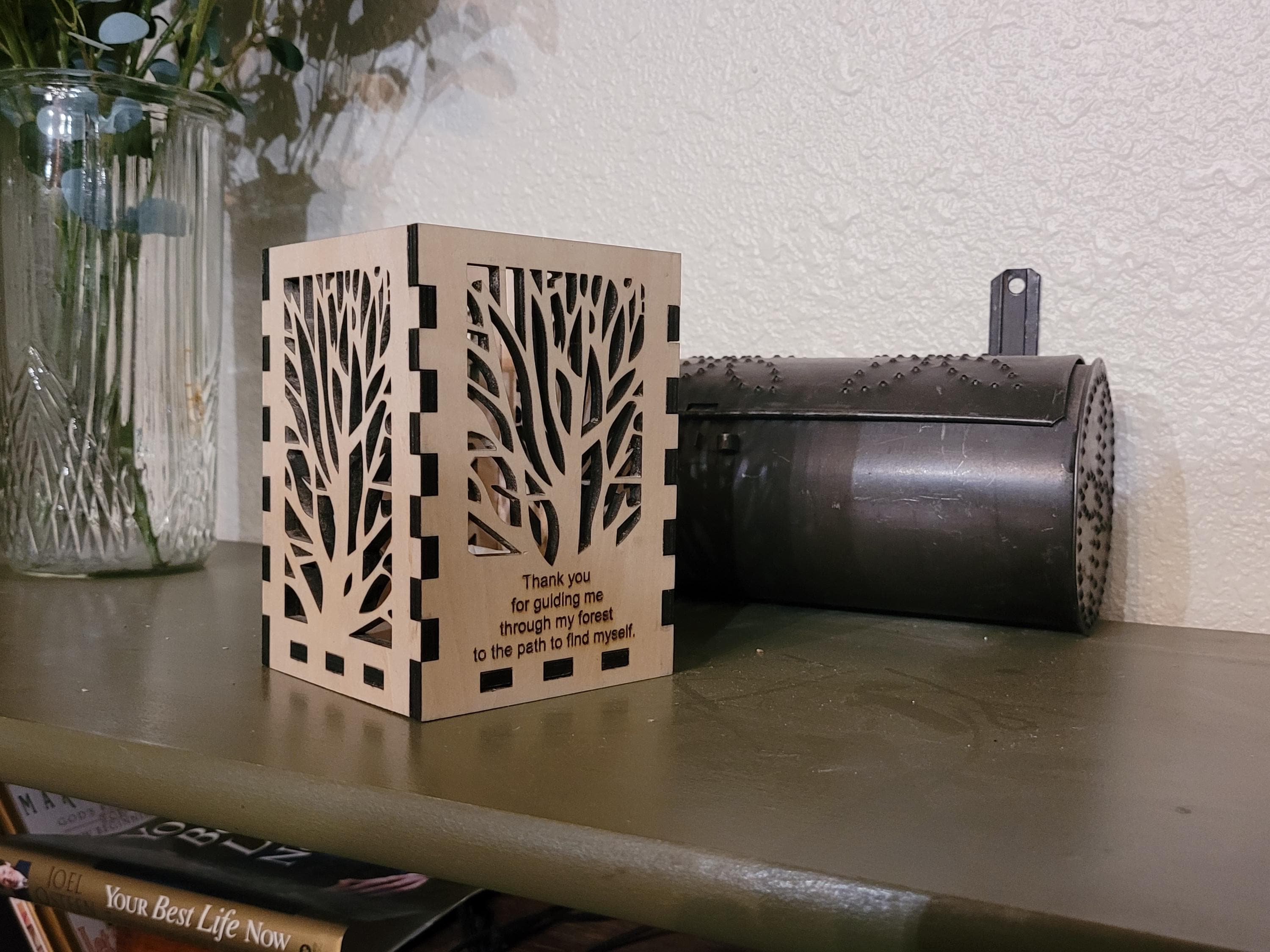 Cathedral Tea Light Lantern | Arched Windows Laser Cut Lantern. House Warming Gift |