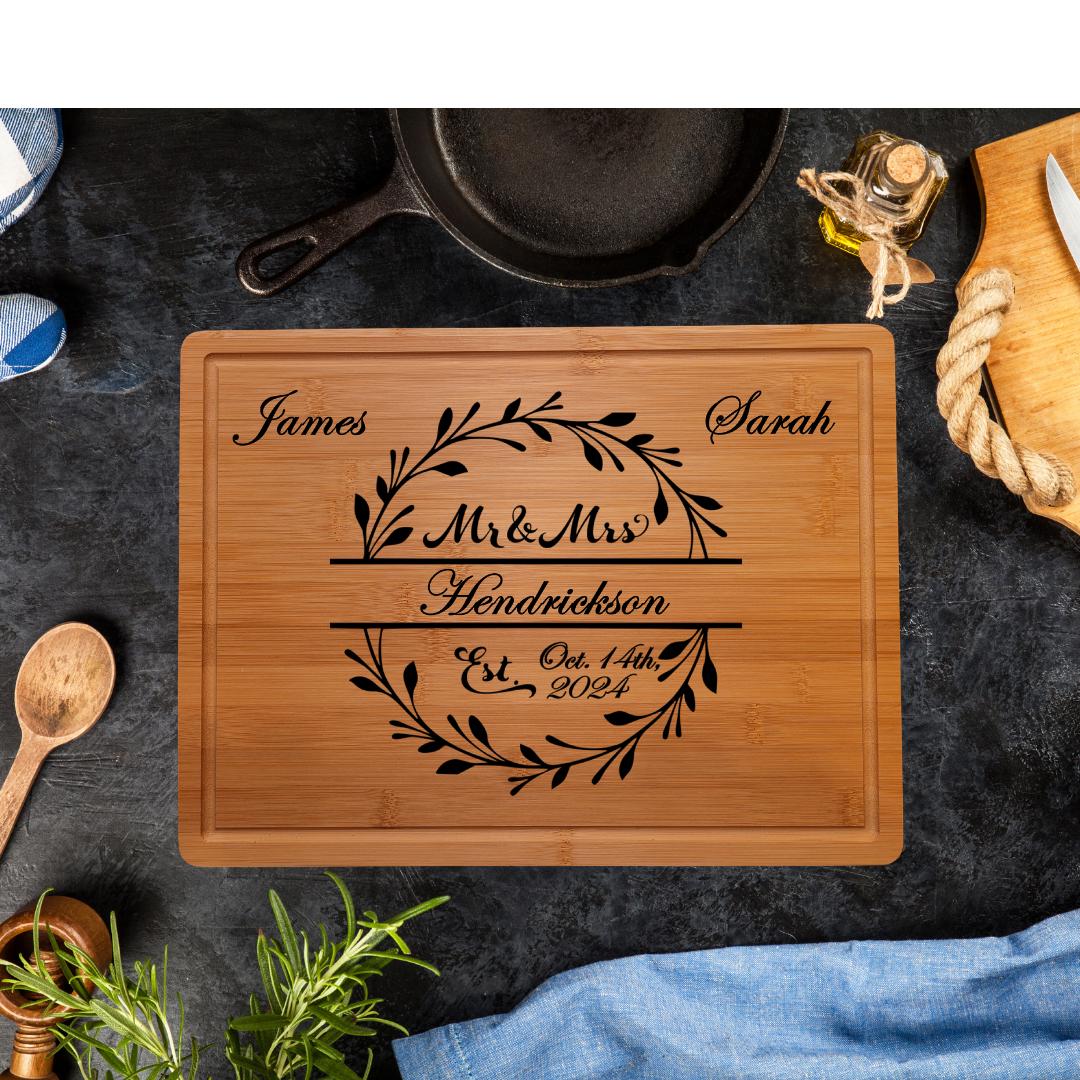 Personalized Charcuterie Board. Custom Engagement, Wedding, Anniversary or Housewarming Gift. Perfect Gift for her or Couples.