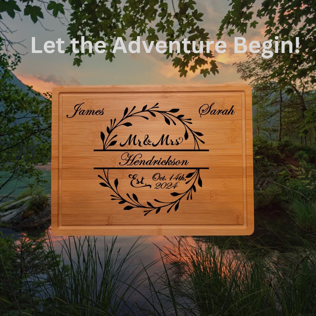 Personalized Charcuterie Board. Custom Engagement, Wedding, Anniversary or Housewarming Gift. Perfect Gift for her or Couples.