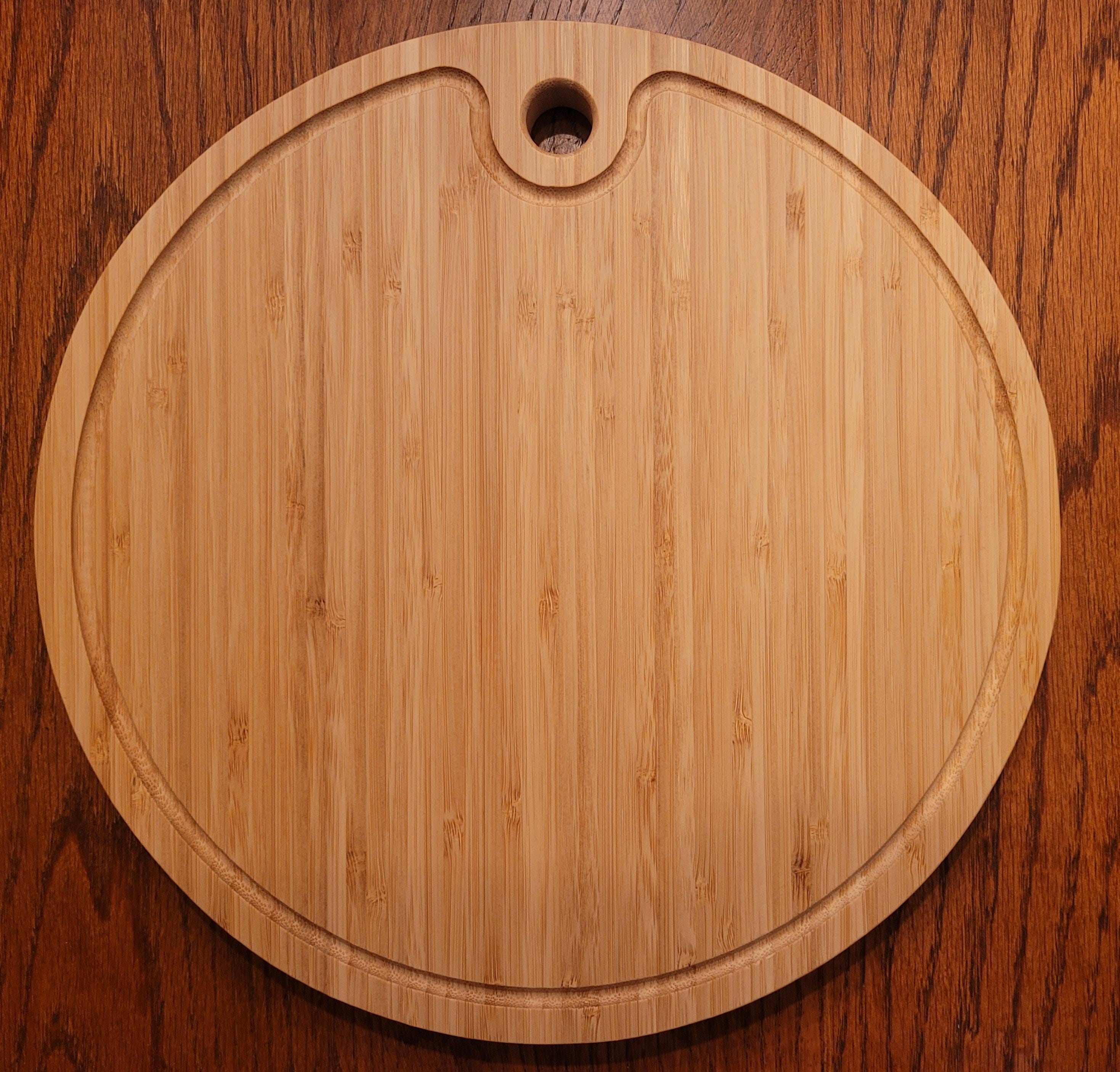 Personalized Bamboo Charcuterie Board: Engraved 'Gather' Graphic