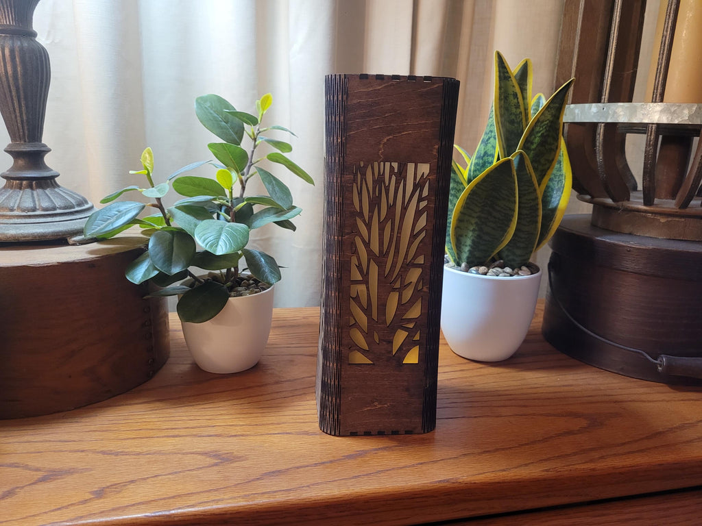 Tall Tea Light Lantern | Gift for Her| Personalized Tea Light Holder | Custom Laser Cut Anniversary, Birthday and Housewarming Gift