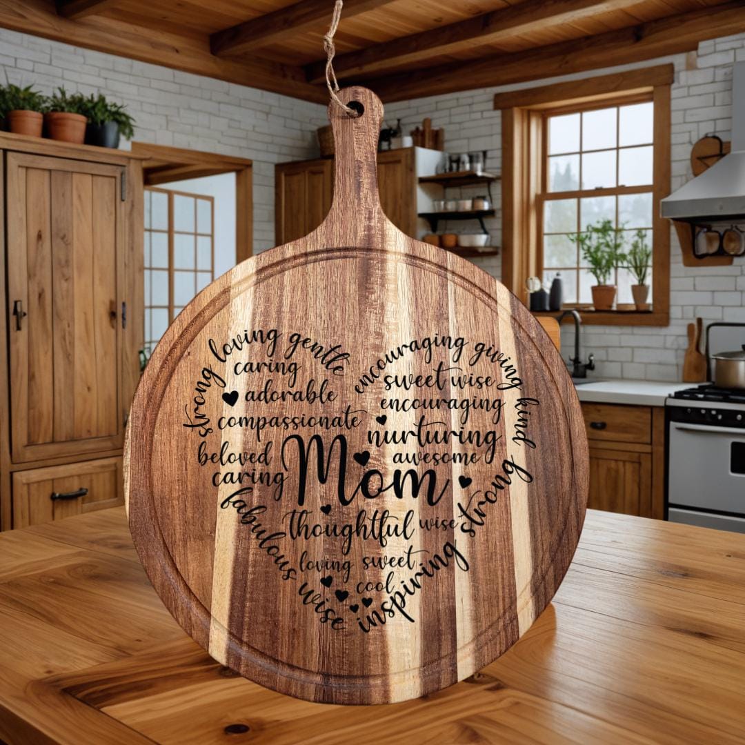 Personalized Charcuterie Board , Warm loving welcome for Mom, Housewarming Gift, Anniversary Gift, Birthday Gift