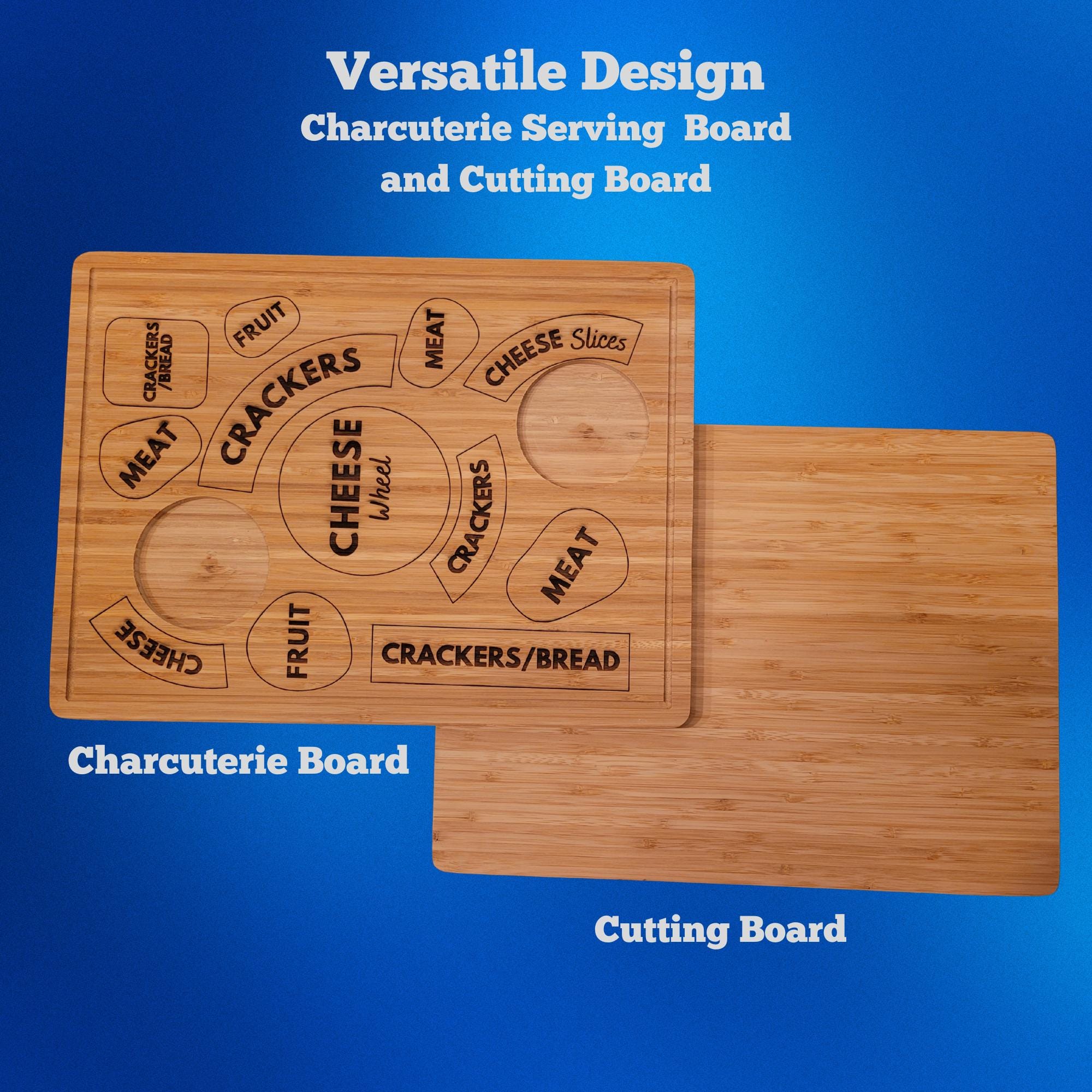 Custom Charcuterie Board - Anniversary, Housewarming,  Birthday Gift. Wedding Gift for Couples Bamboo Cheese Board. Mother in law Present.