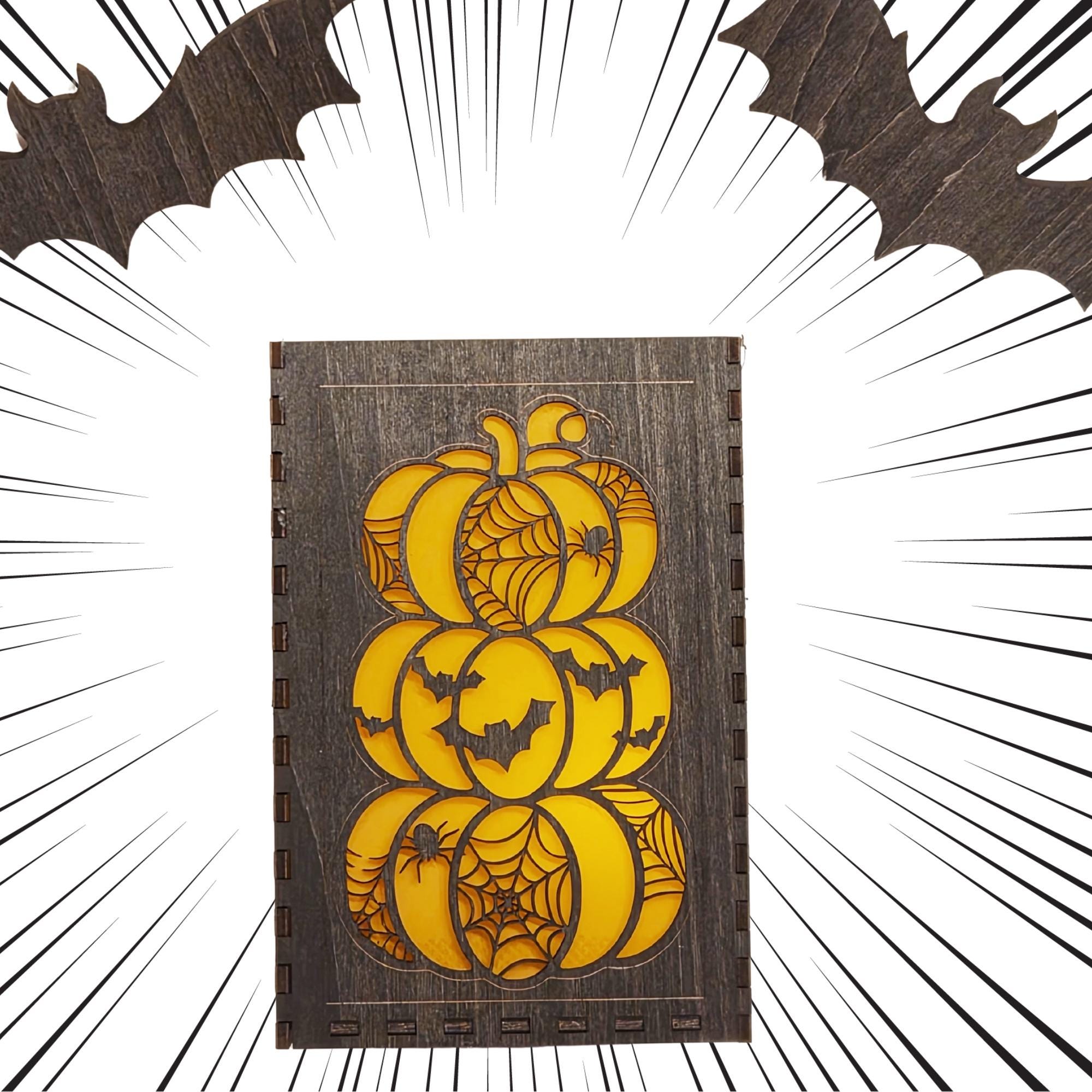 Custom Engraved Halloween Lantern: Spooky Tea Light Holder Halloween Decoration