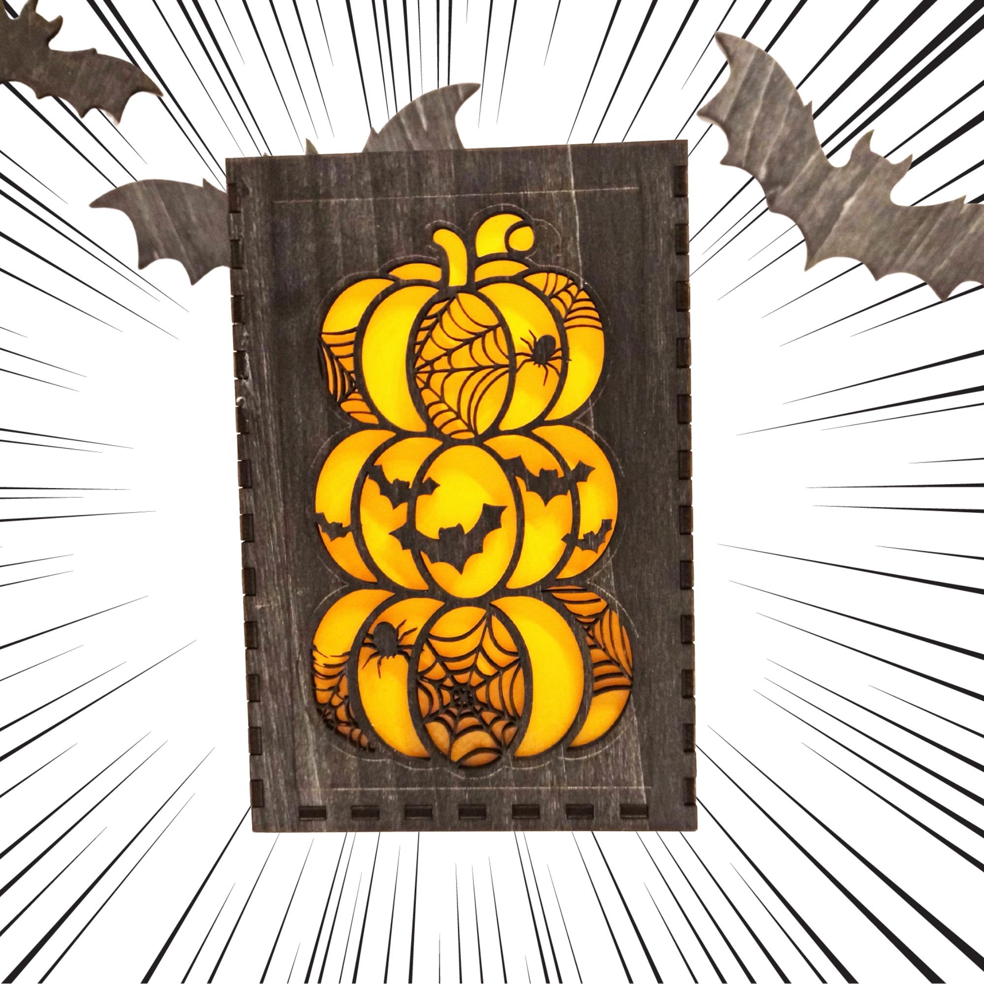 Custom Engraved Halloween Lantern: Spooky Tea Light Holder Halloween Decoration
