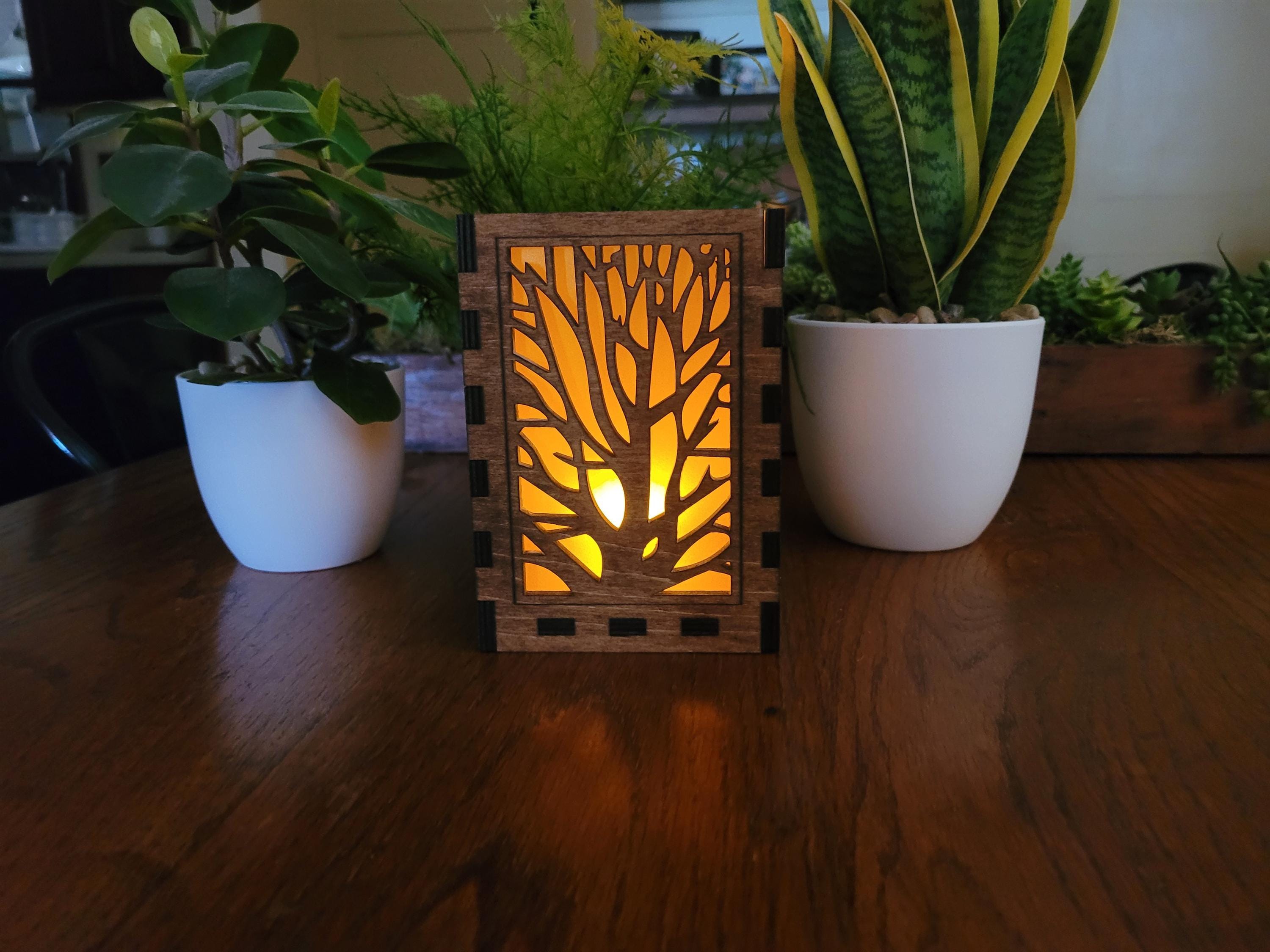 Personalized Tea Light Lantern: Wedding Table Centerpiece