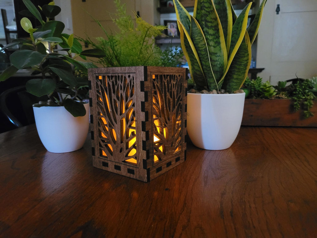Personalized Tea Light Lantern: Wedding Table Centerpiece