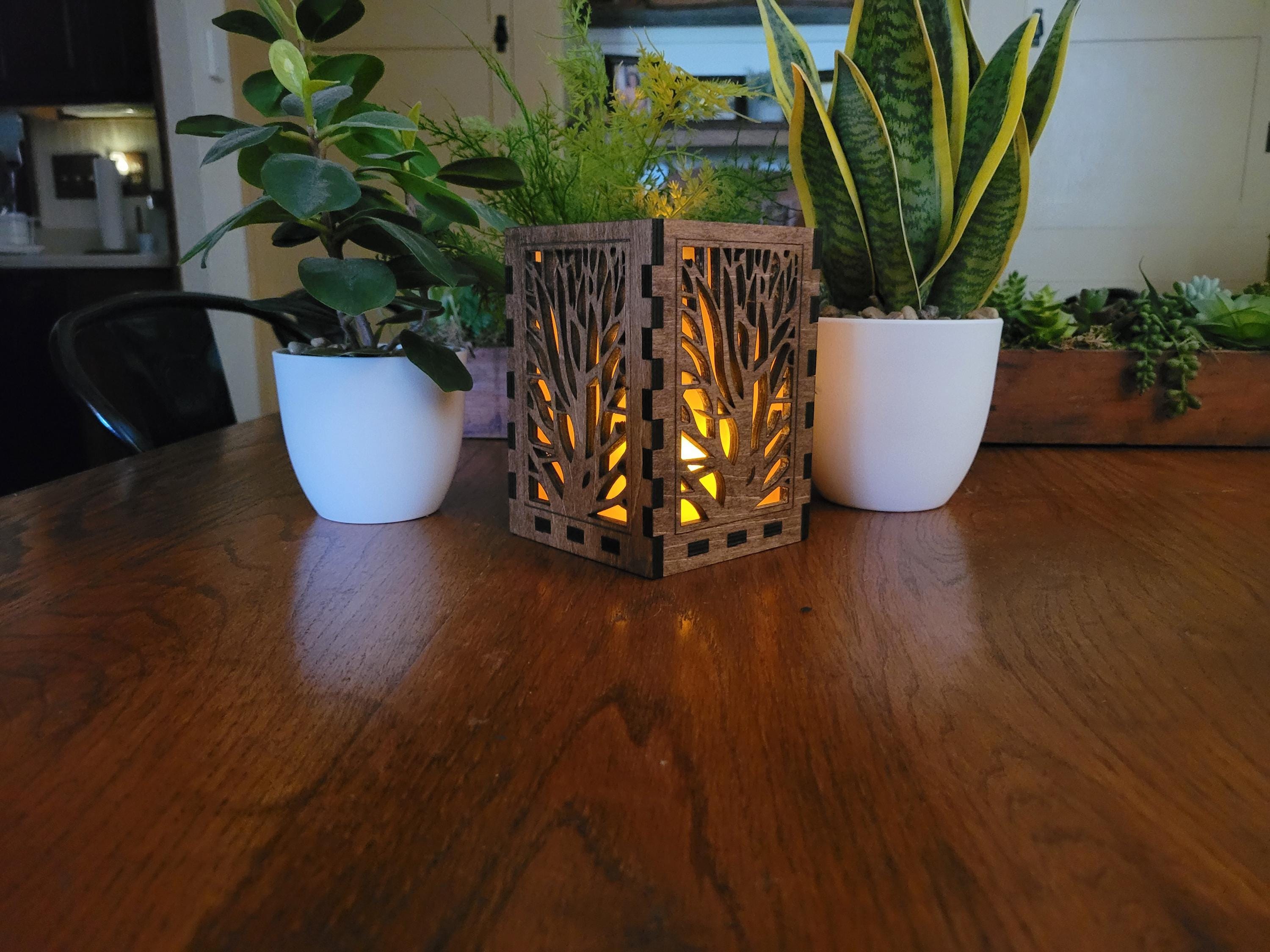 Personalized Tea Light Lantern: Wedding Table Centerpiece