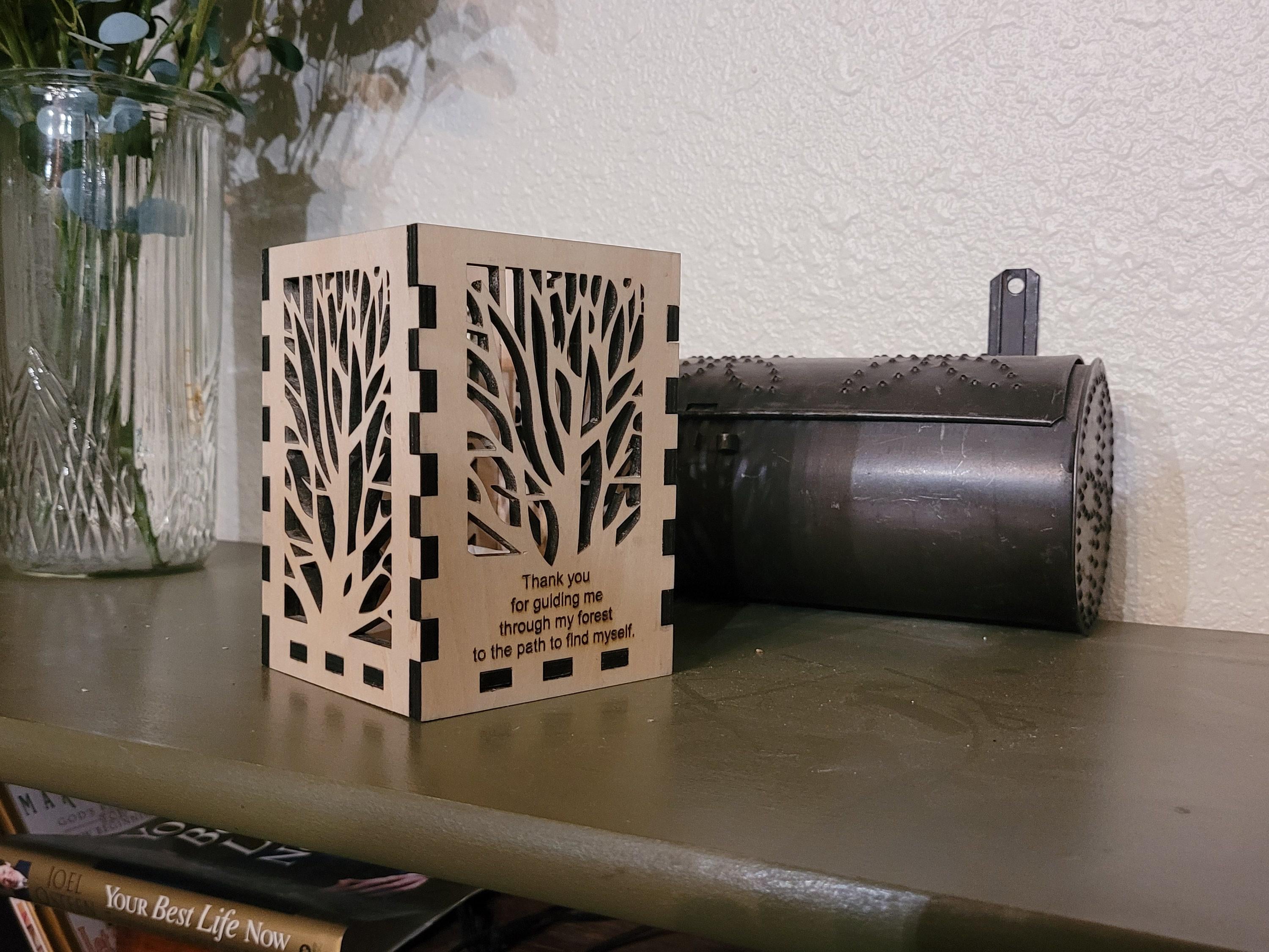 Personalized Tea Light Lantern: Wedding Table Centerpiece