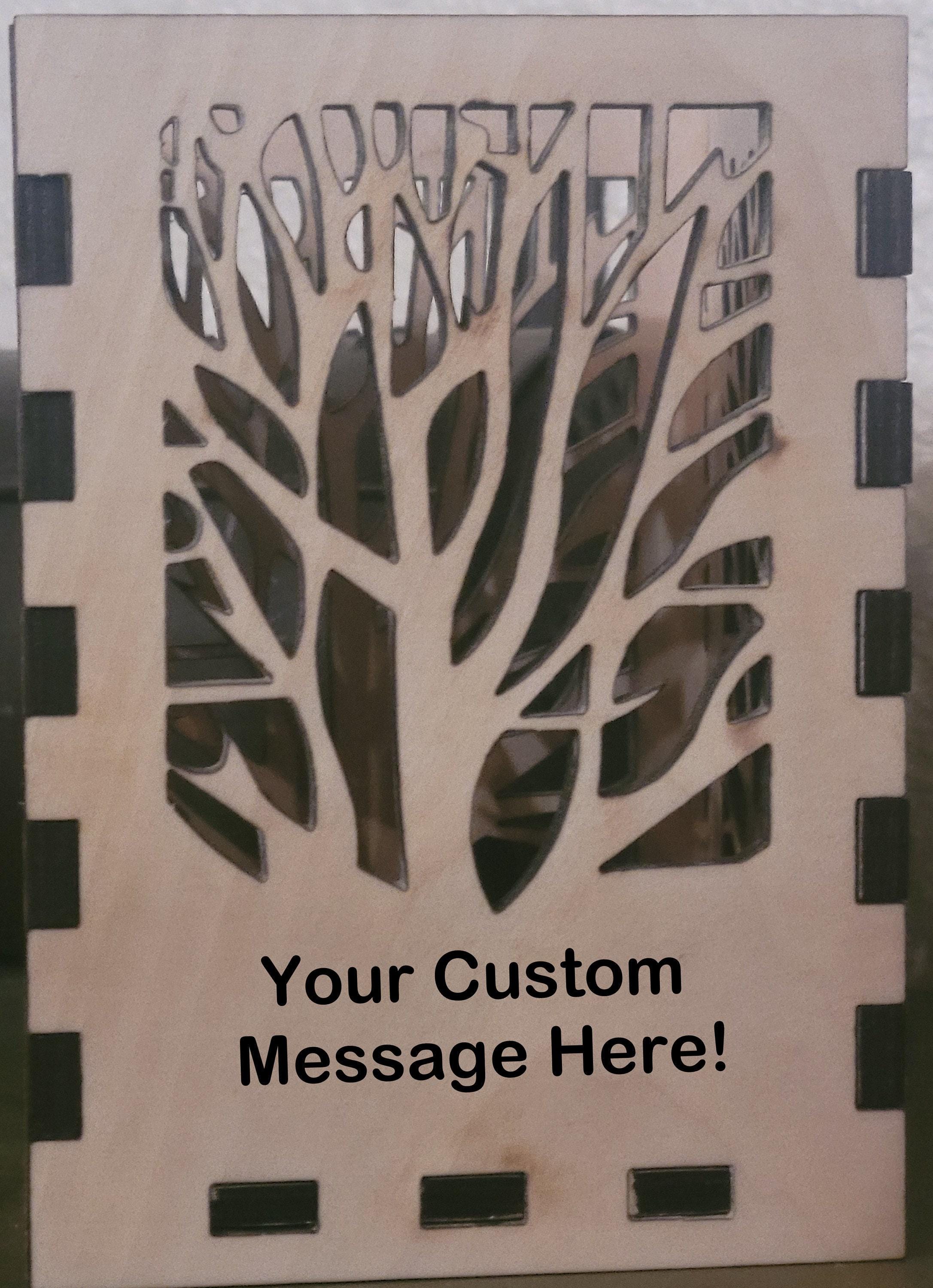 Personalized Tea Light Lantern: Wedding Table Centerpiece