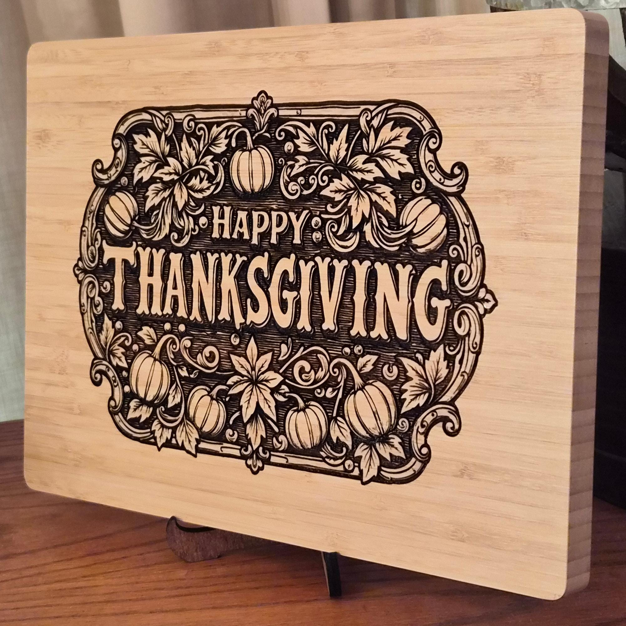 Thanksgiving Decor. Personalized Cutting Board. Charcuterie Tray