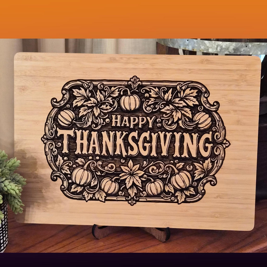 Thanksgiving Decor. Personalized Cutting Board. Charcuterie Tray