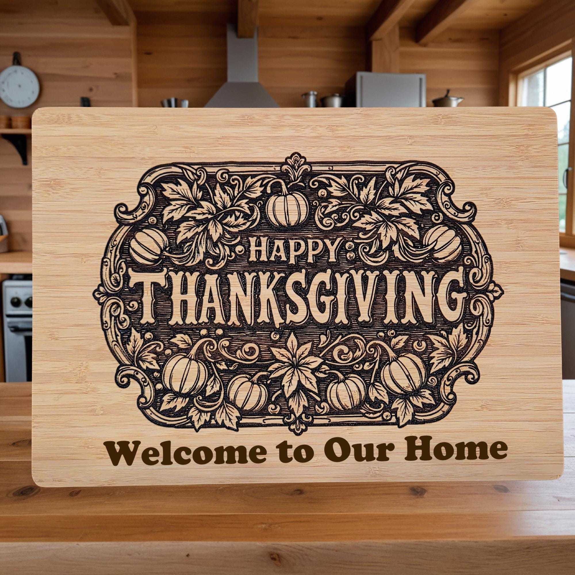 Thanksgiving Decor. Personalized Cutting Board. Charcuterie Tray
