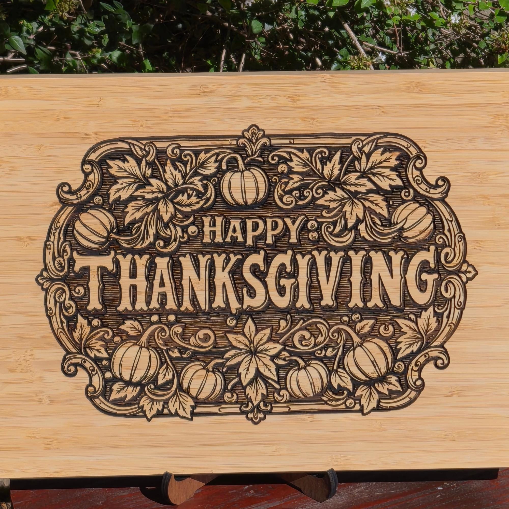 Thanksgiving Decor. Personalized Cutting Board. Charcuterie Tray