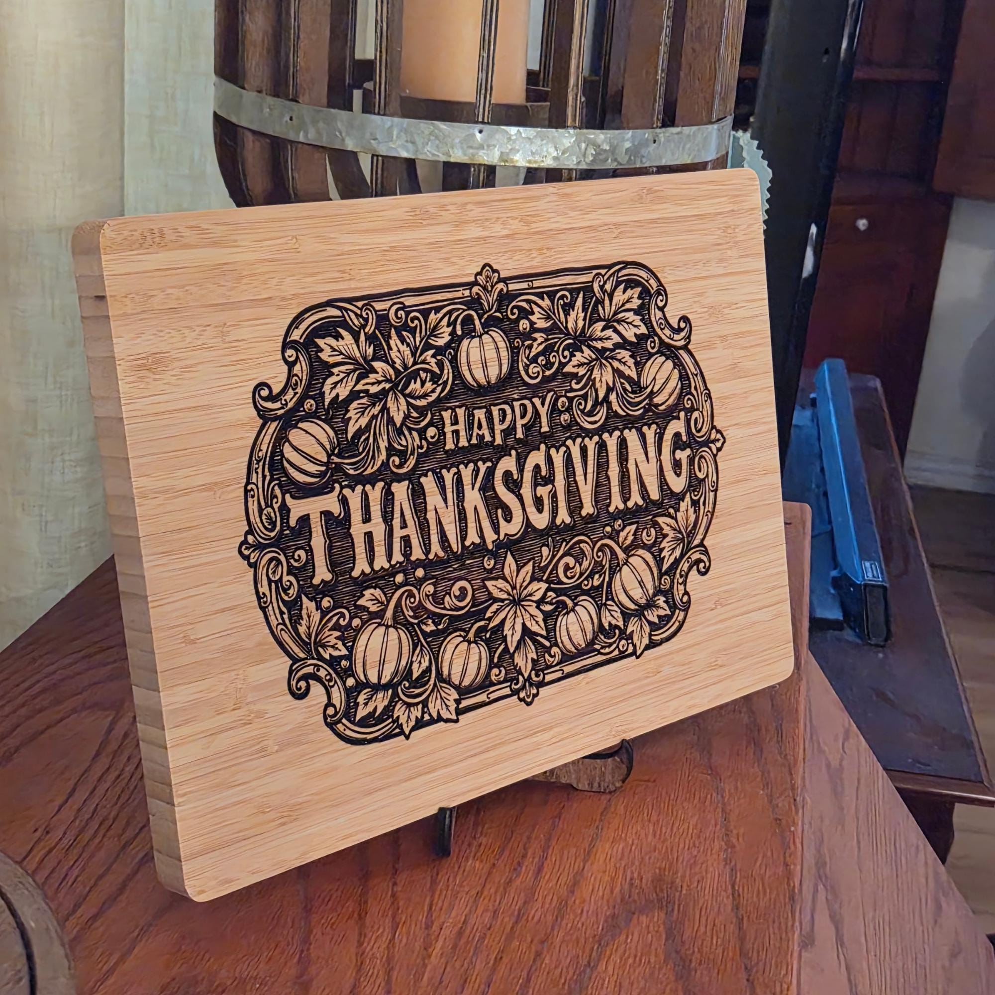 Thanksgiving Decor. Personalized Cutting Board. Charcuterie Tray