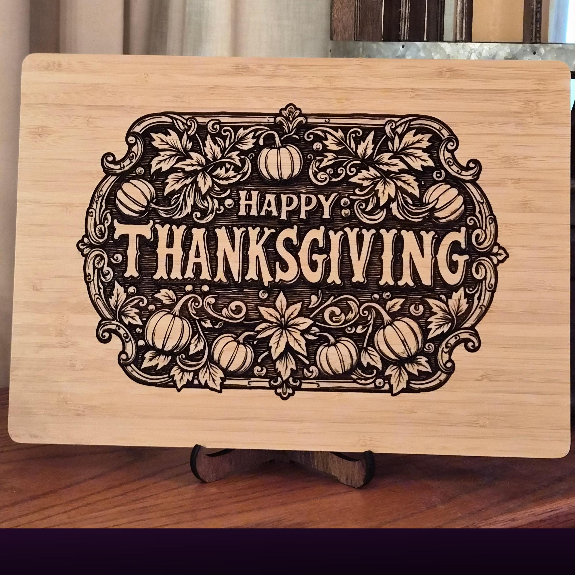 Thanksgiving Decor. Personalized Cutting Board. Charcuterie Tray