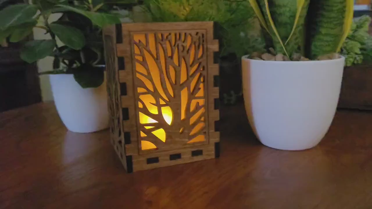 Personalized Tea Light Lantern: Wedding Table Centerpiece