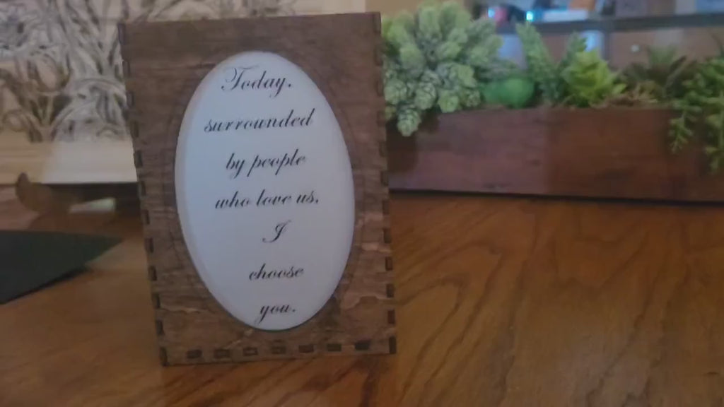Engraved Wooden Tea Light Holder: Rustic Wedding Lantern